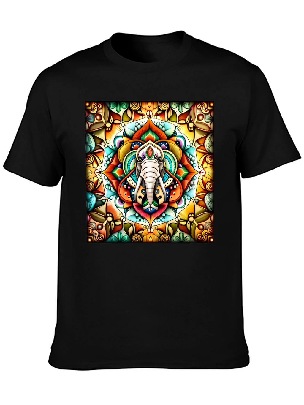 Elephant Mandala Graphic Tee
