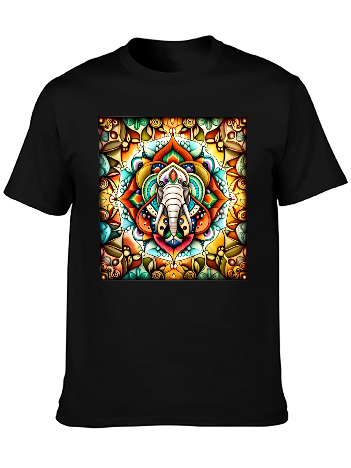 Elephant Mandala Graphic Tee