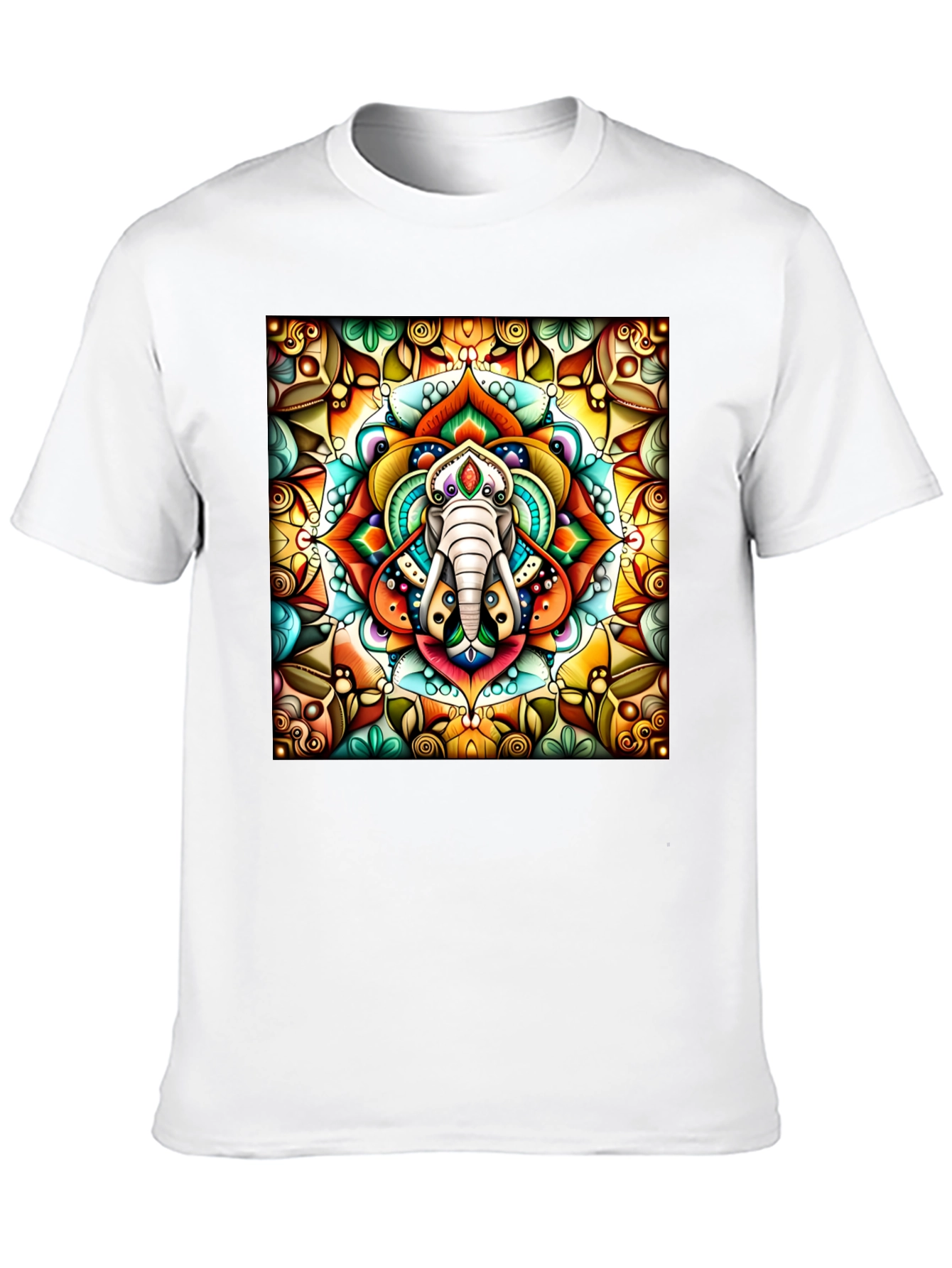 Elephant Mandala Graphic Tee