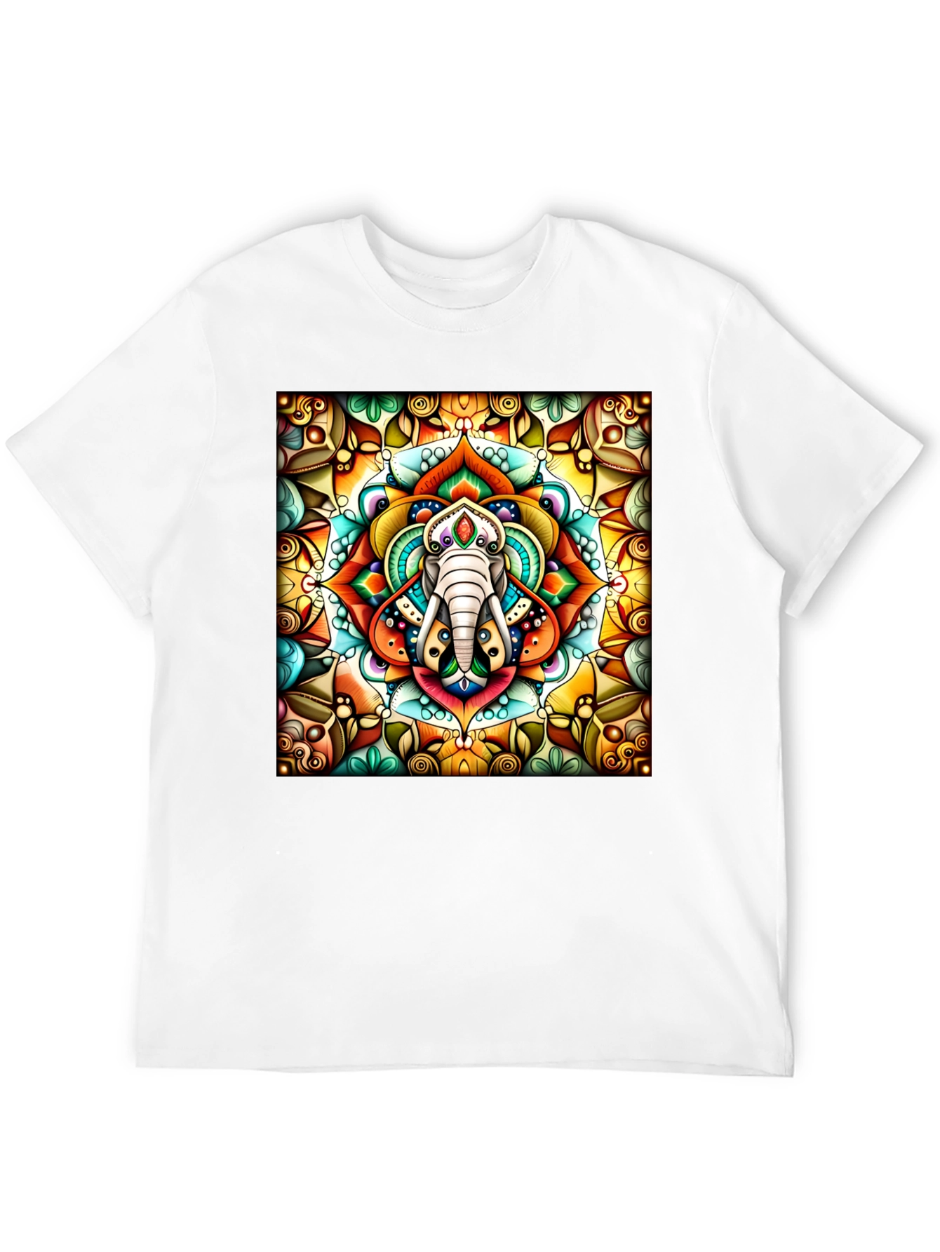 Elephant Mandala Graphic Tee