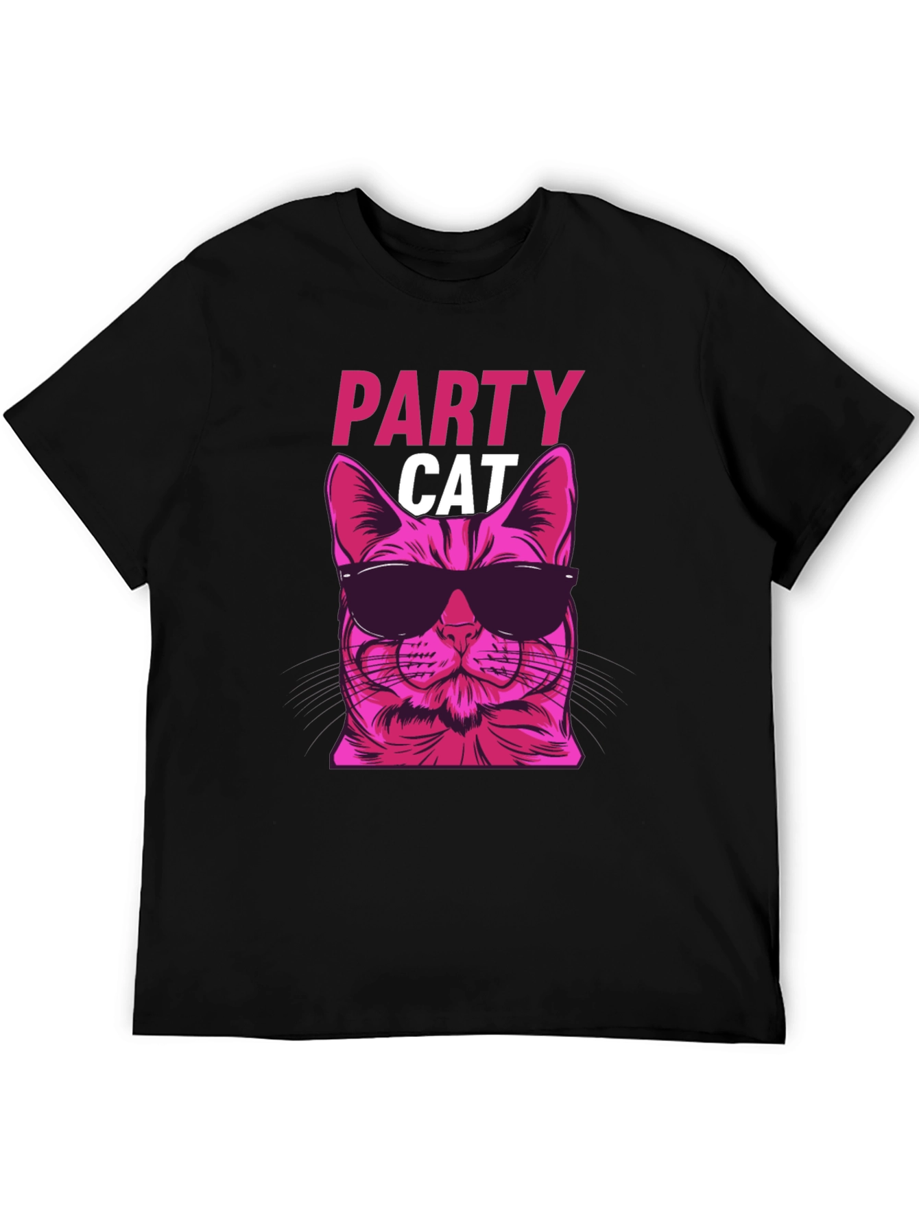 Party Cat Graphic Tee - Cool & Funky!
