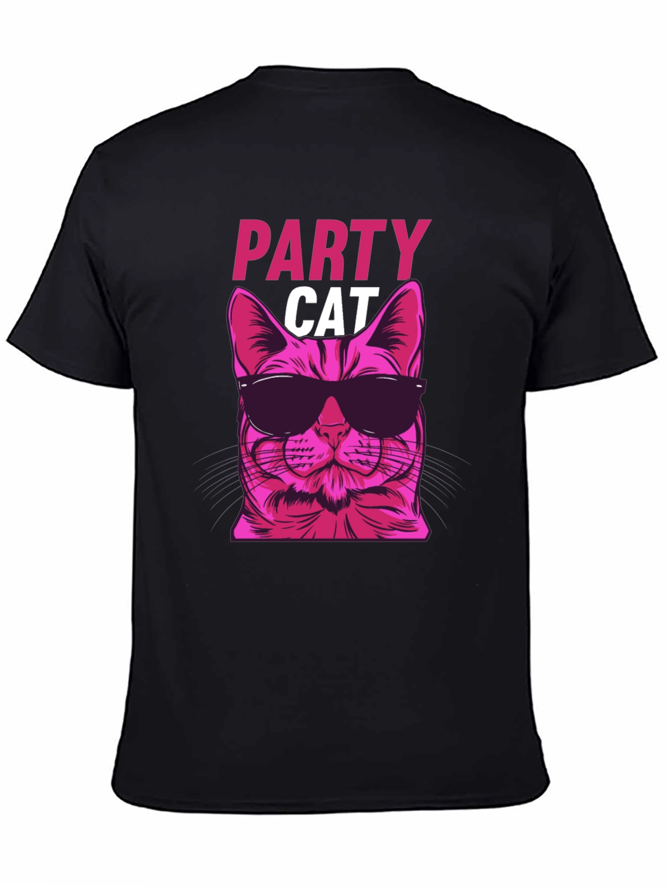 Party Cat Graphic Tee - Cool & Funky!