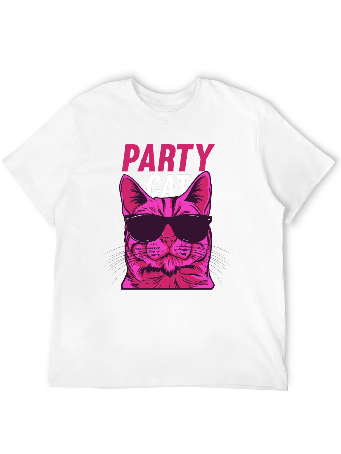 Party Cat Graphic Tee - Cool & Funky!