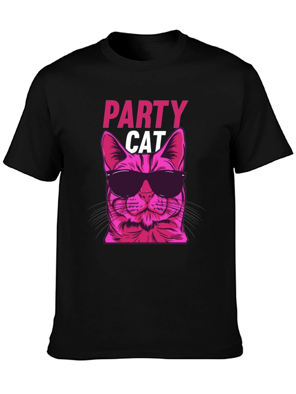 Party Cat Graphic Tee - Cool & Funky!