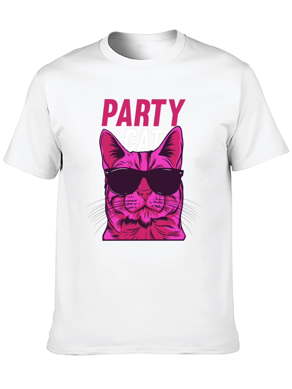 Party Cat Graphic Tee - Cool & Funky!