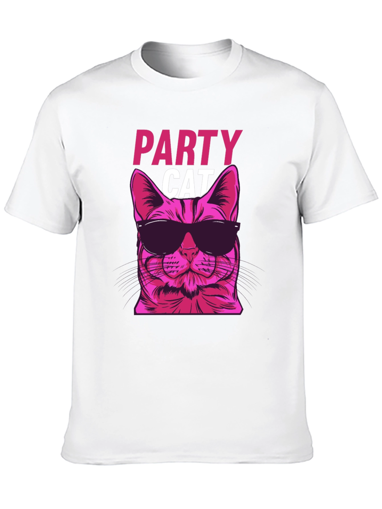 Party Cat Graphic Tee - Cool & Funky!