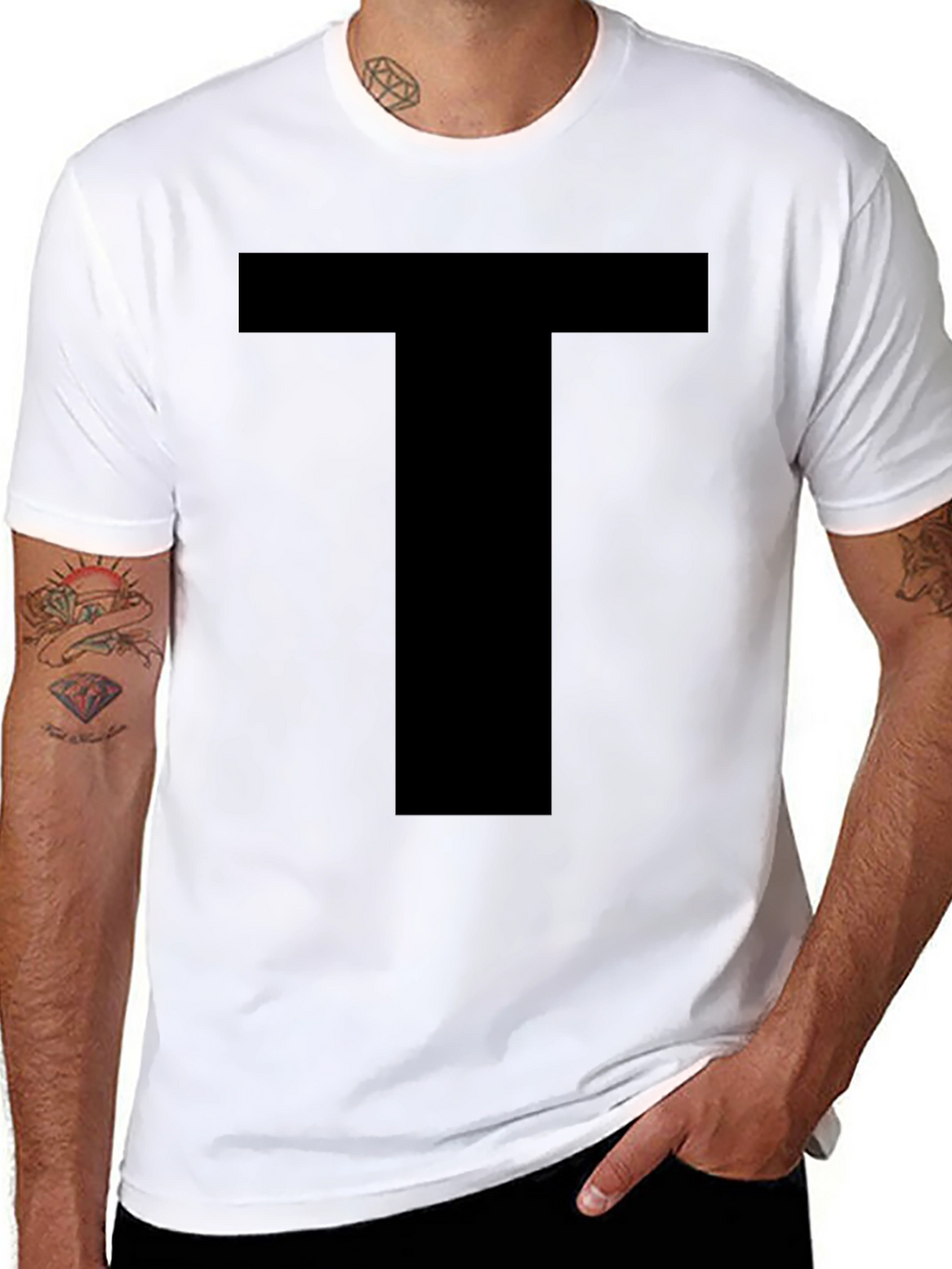 Bold T Graphic Black T-Shirt