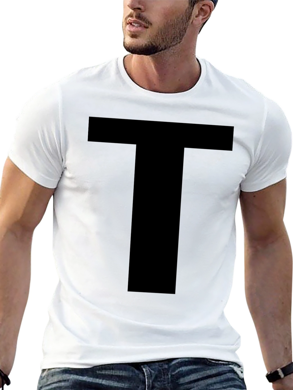 Bold T Graphic Black T-Shirt