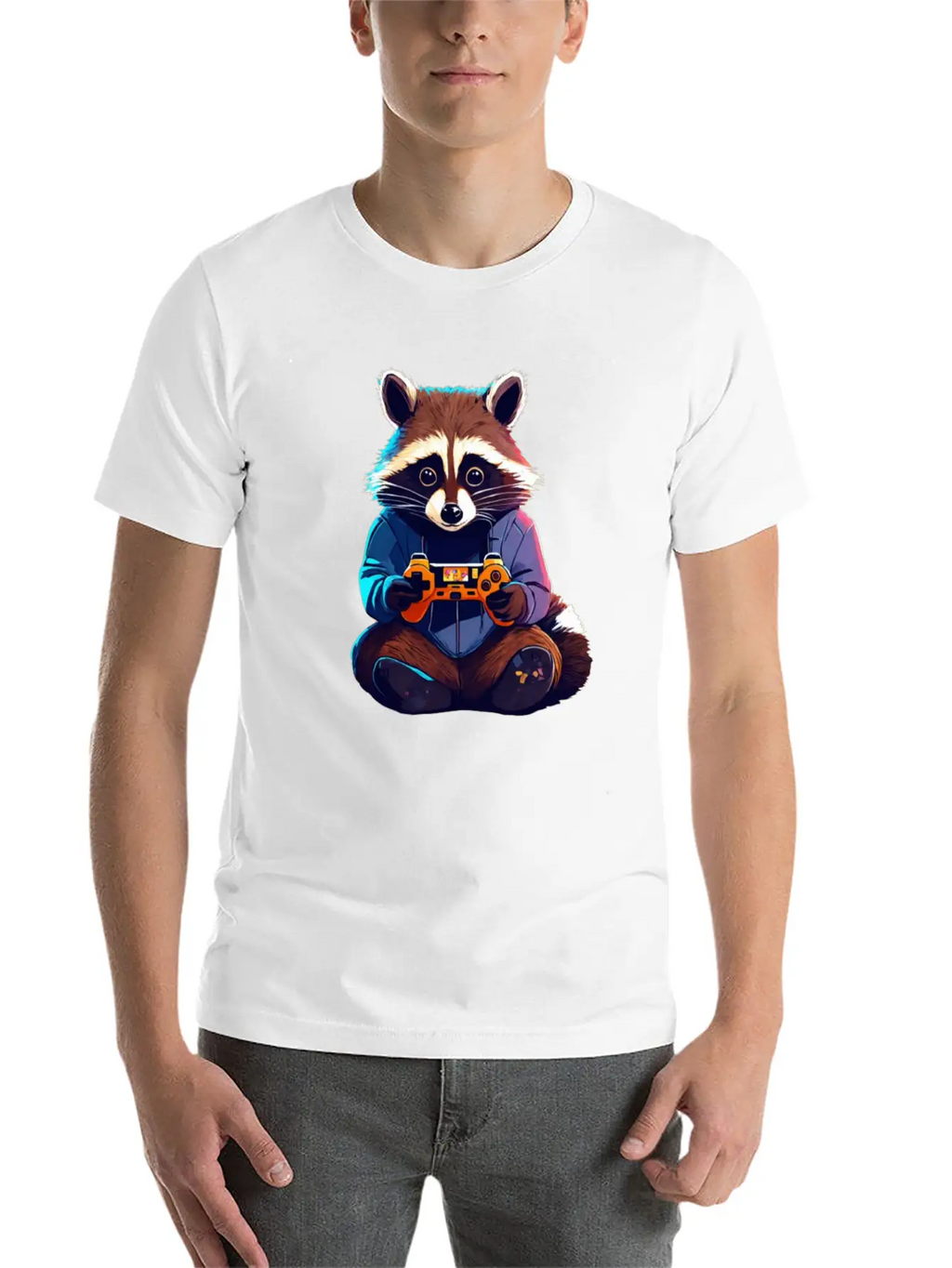 Dynamic Gamer Doodle T-Shirt Classic Cotton Tee – Unisex Comfort For Any Season