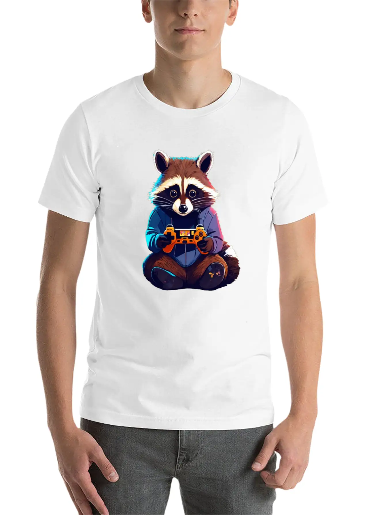 Dynamic Gamer Doodle T-Shirt Classic Cotton Tee – Unisex Comfort For Any Season