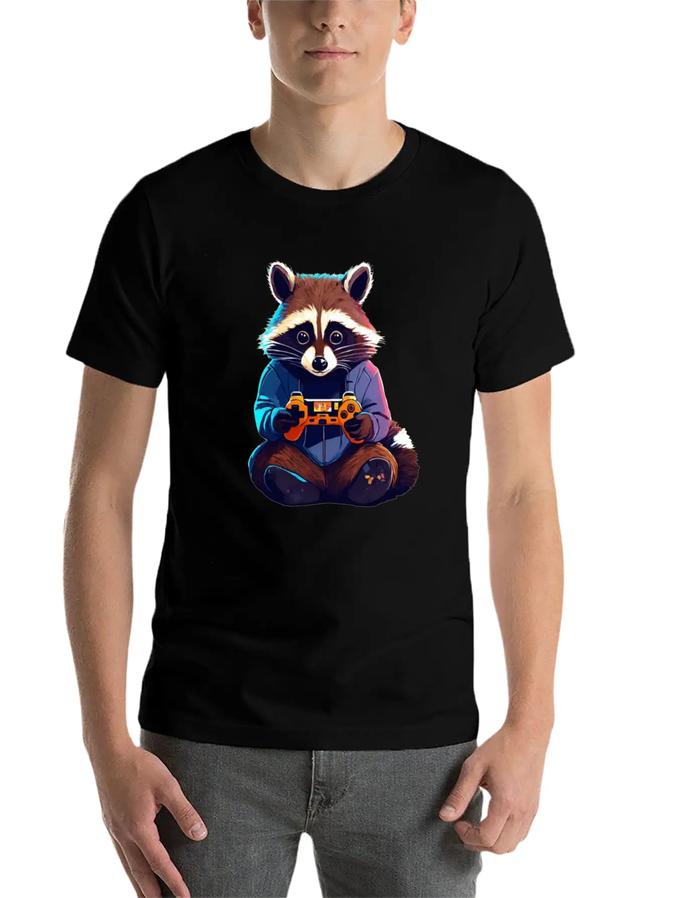 Dynamic Gamer Doodle T-Shirt Classic Cotton Tee – Unisex Comfort For Any Season
