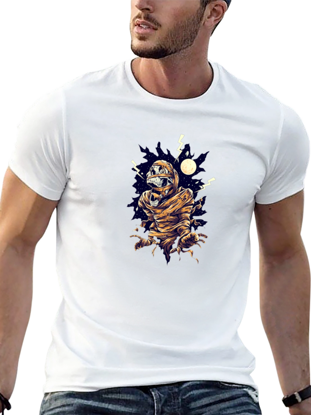 Mummy Graphic Black T-Shirt