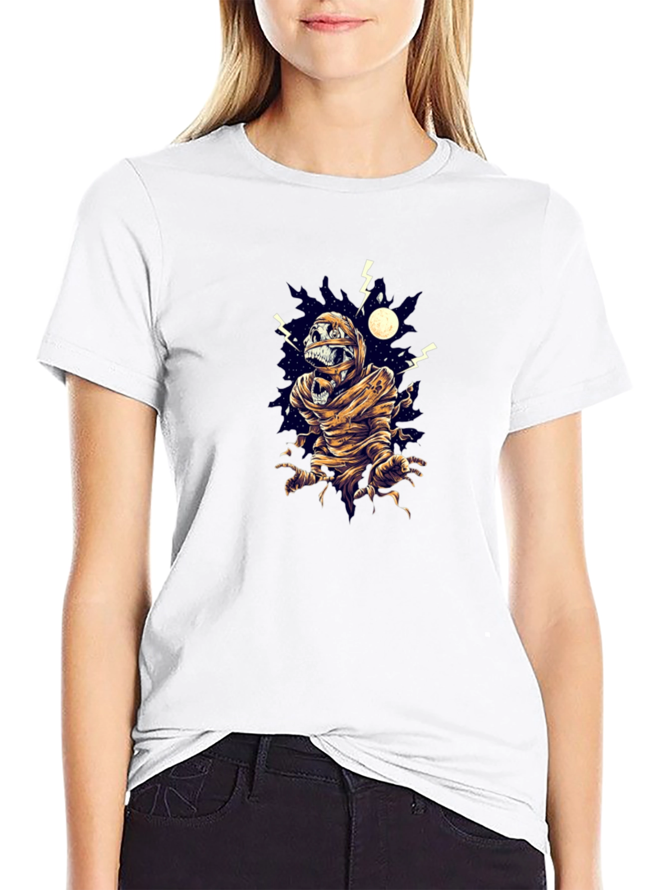 Mummy Graphic Black T-Shirt