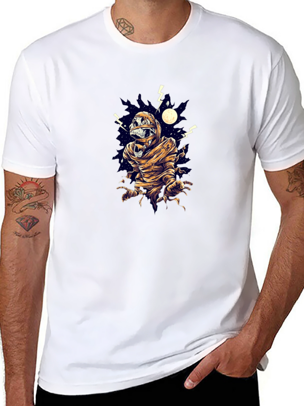 Mummy Graphic Black T-Shirt