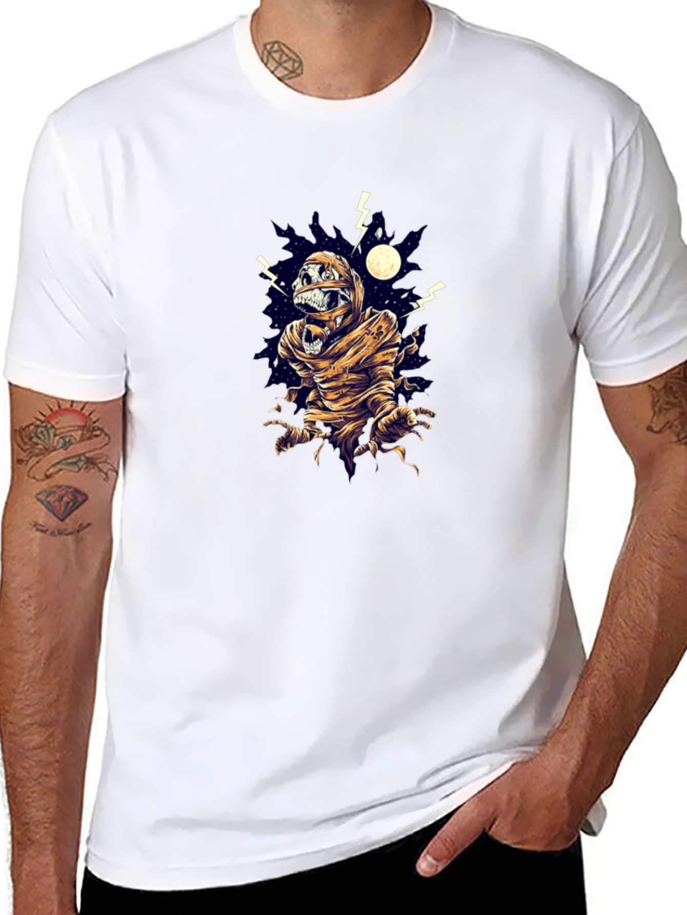 Mummy Graphic Black T-Shirt