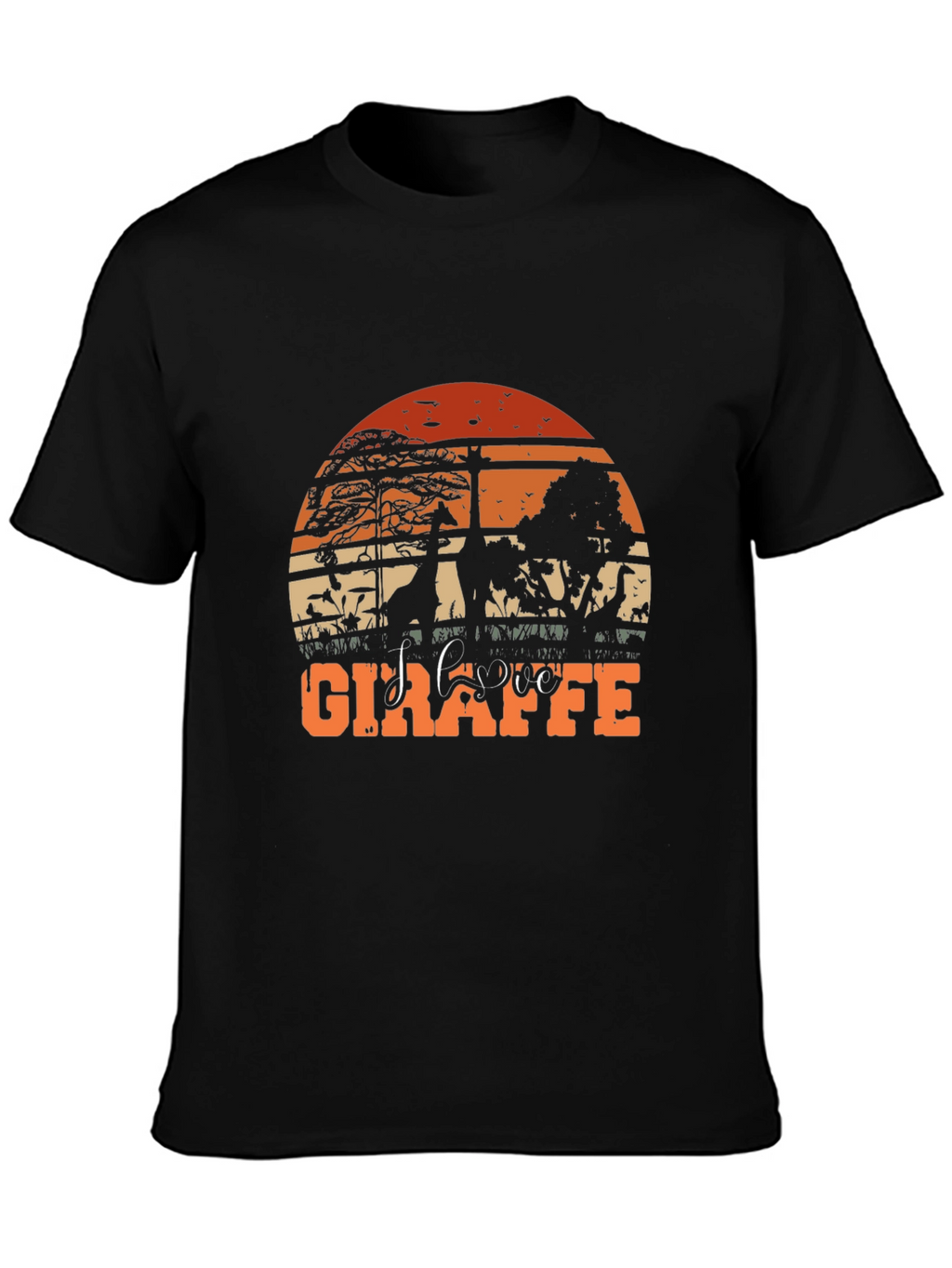 Sunset Giraffe Graphic Tee