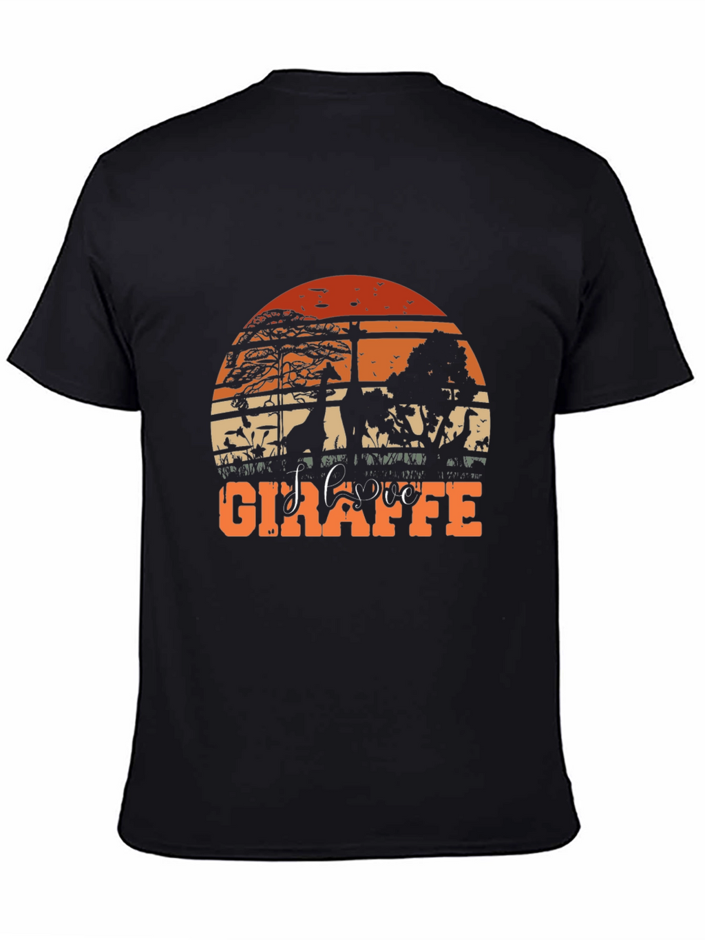 Sunset Giraffe Graphic Tee