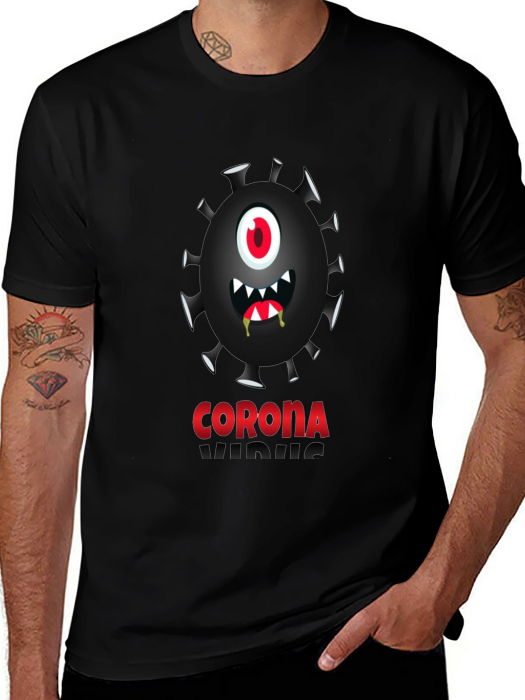 Corona Virus Graphic Novelty Tee