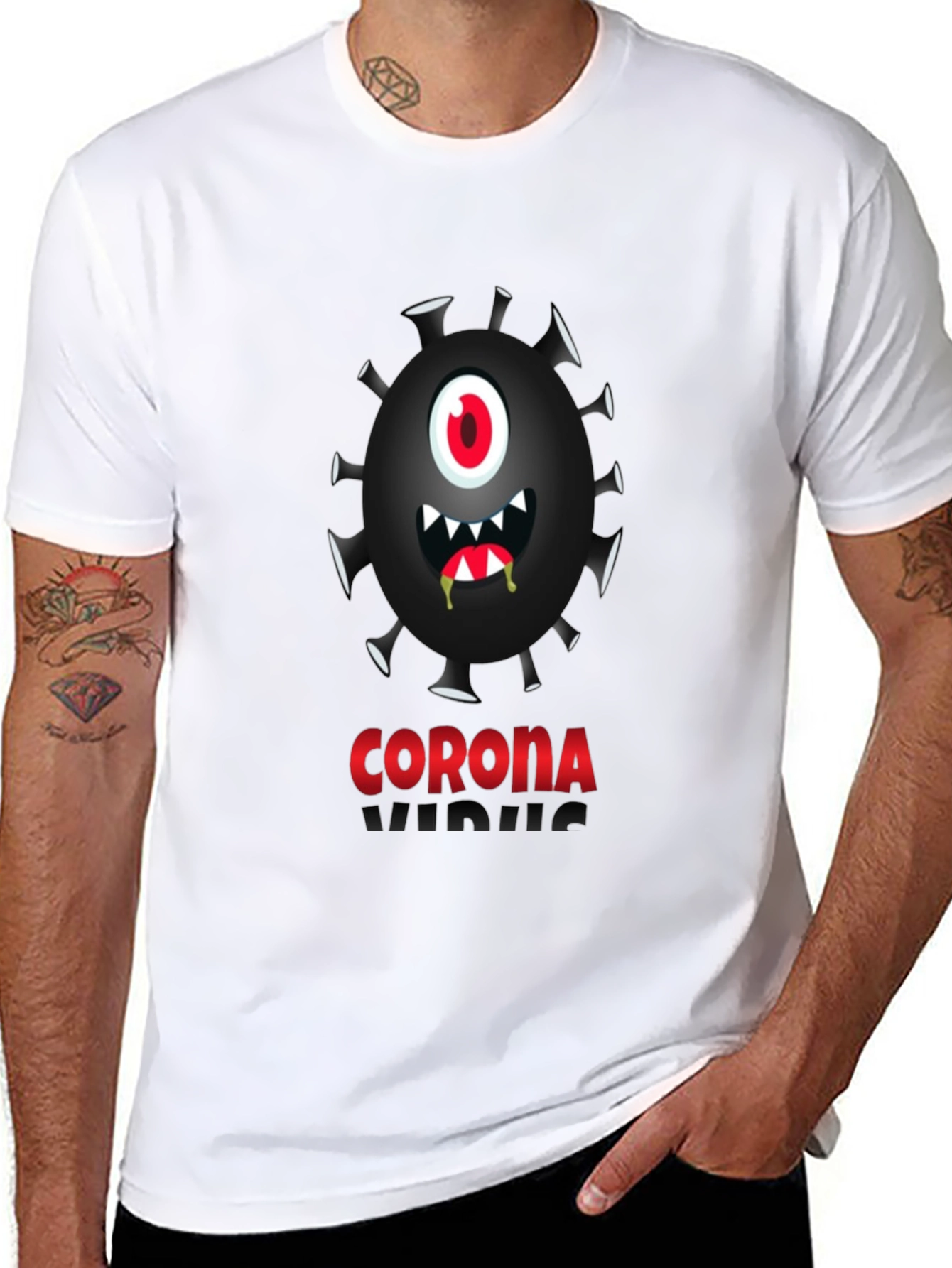 Corona Virus Graphic Novelty Tee