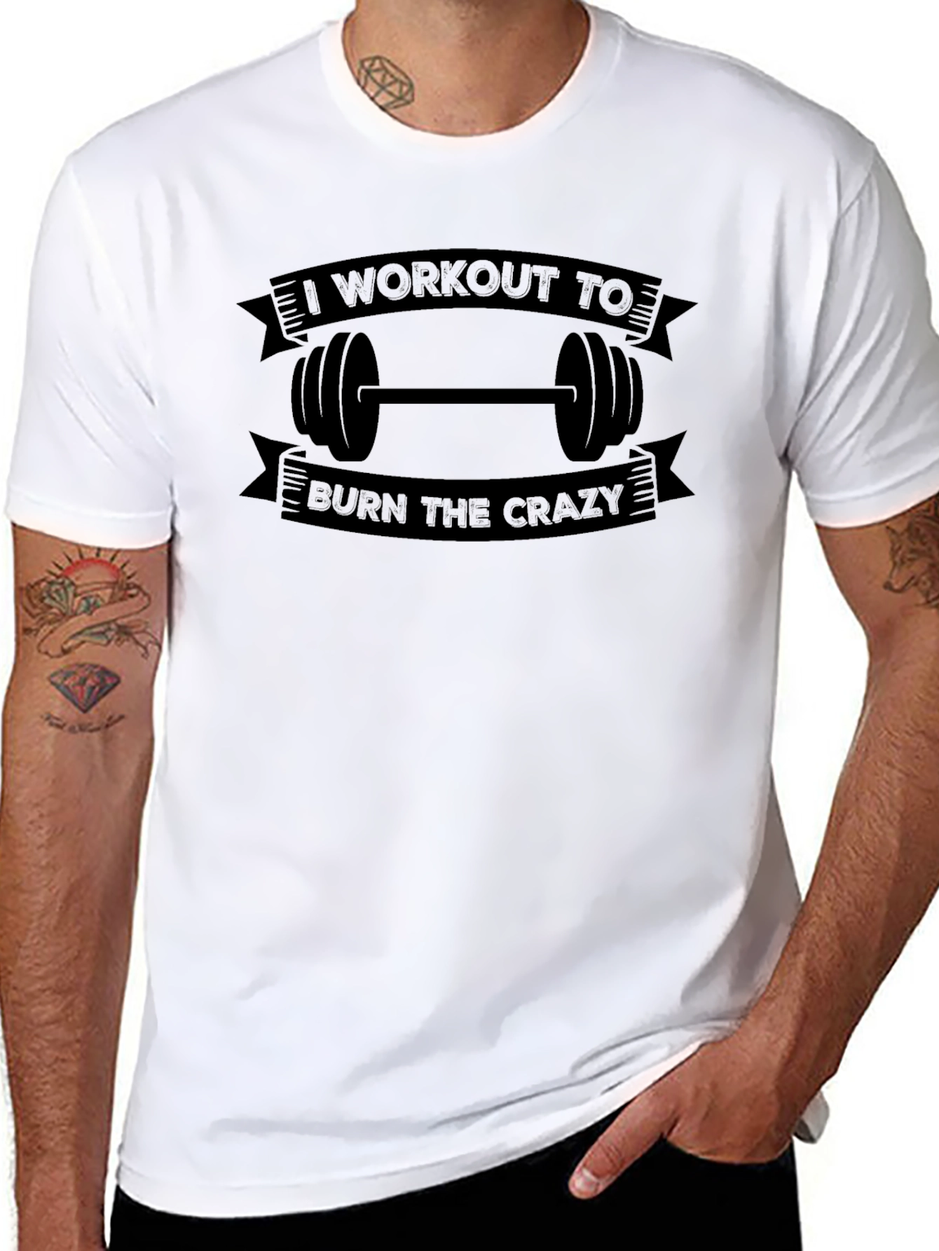 Workout To Burn The Crazy Graphic T-Shirt