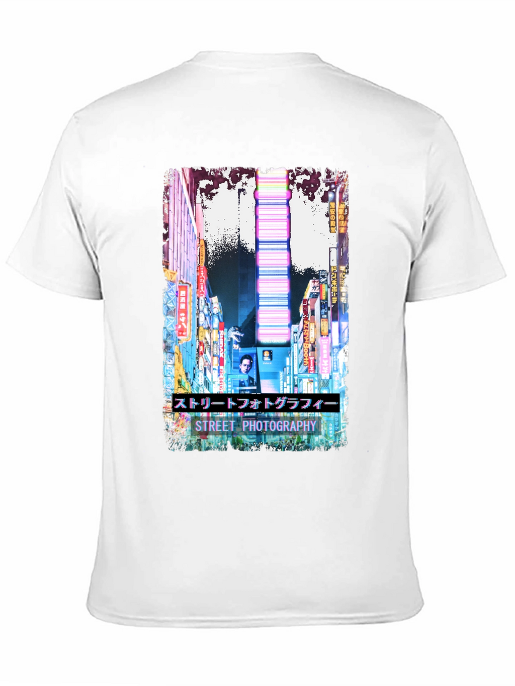 Street Photography Graphic T-Shirt - Black Cotton Tee