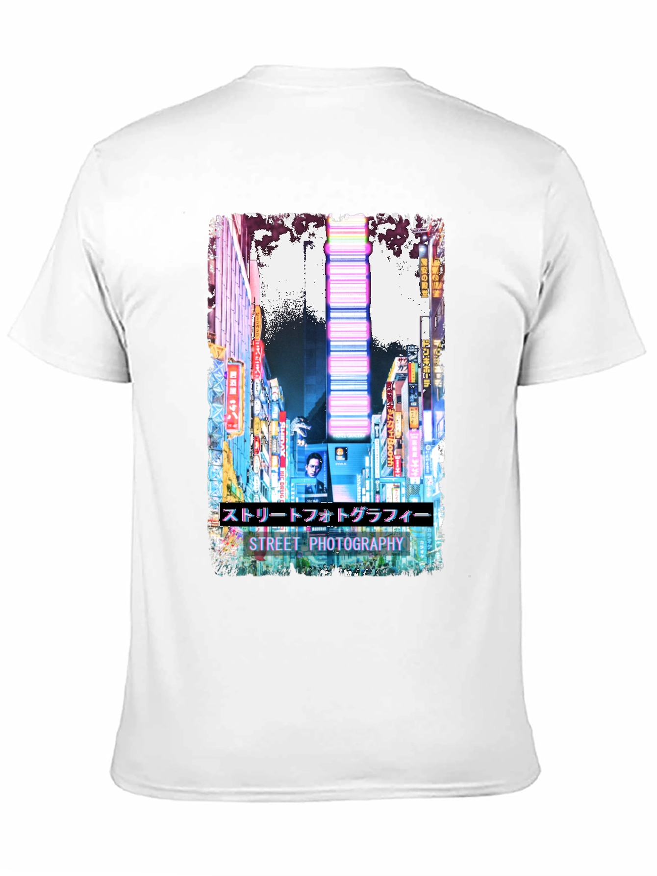 Street Photography Graphic T-Shirt - Black Cotton Tee