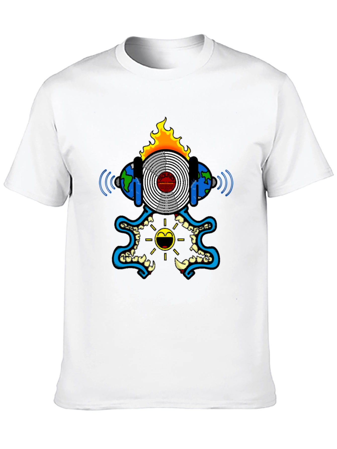 Cool Graphic Print Black T-Shirt