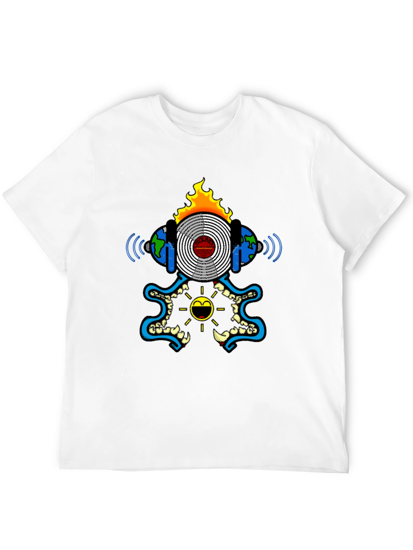 Cool Graphic Print Black T-Shirt