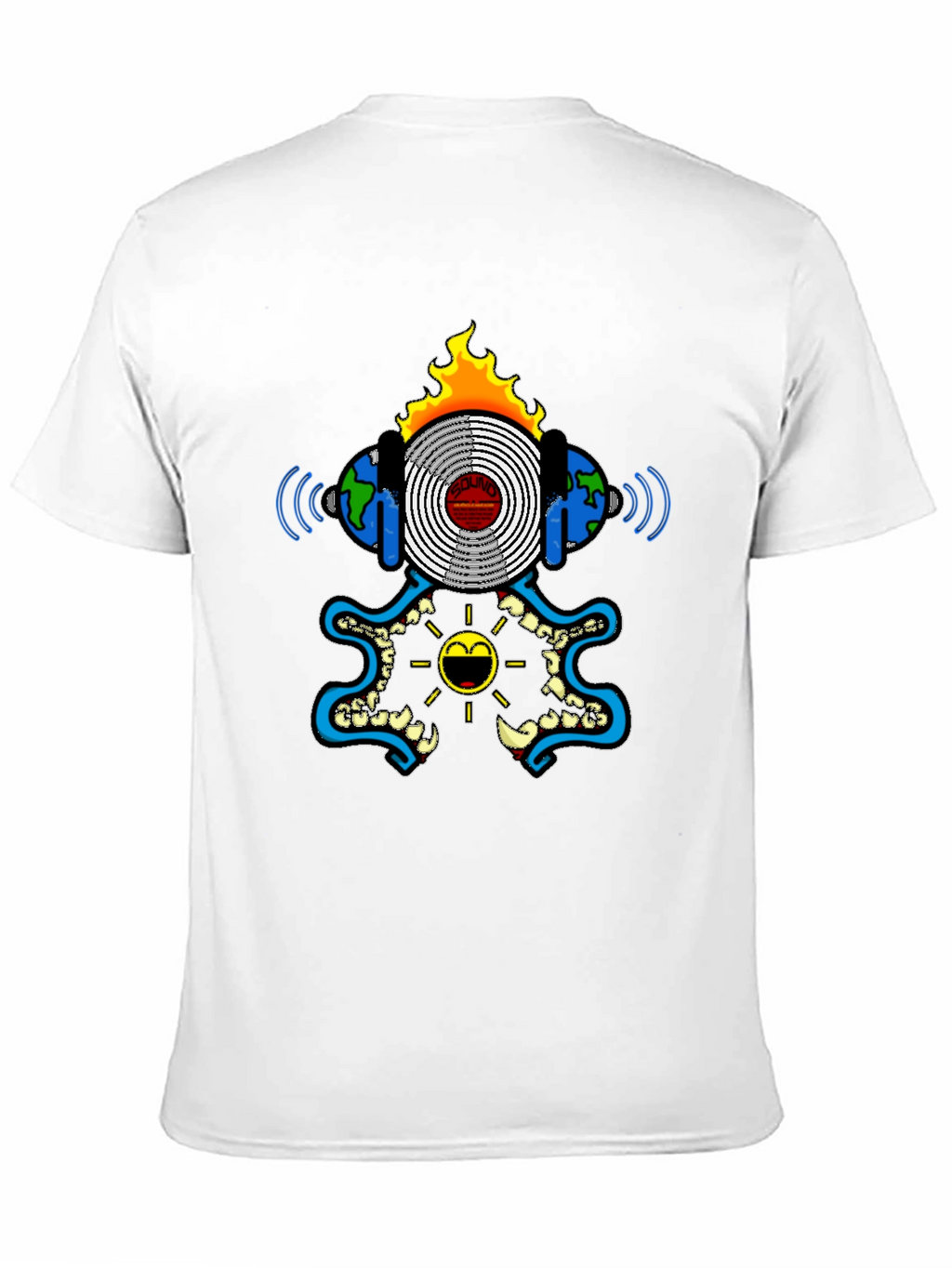 Cool Graphic Print Black T-Shirt