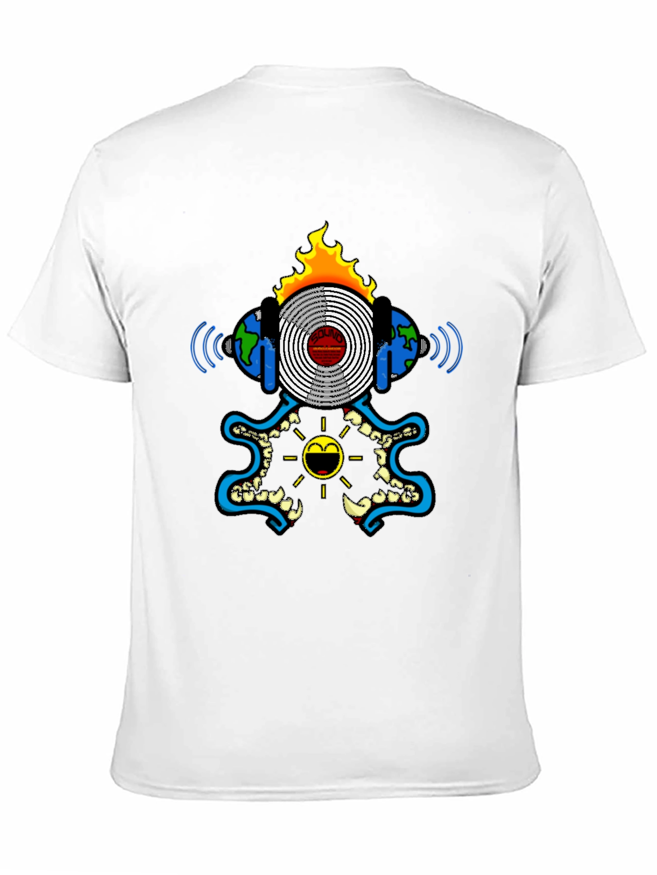 Cool Graphic Print Black T-Shirt