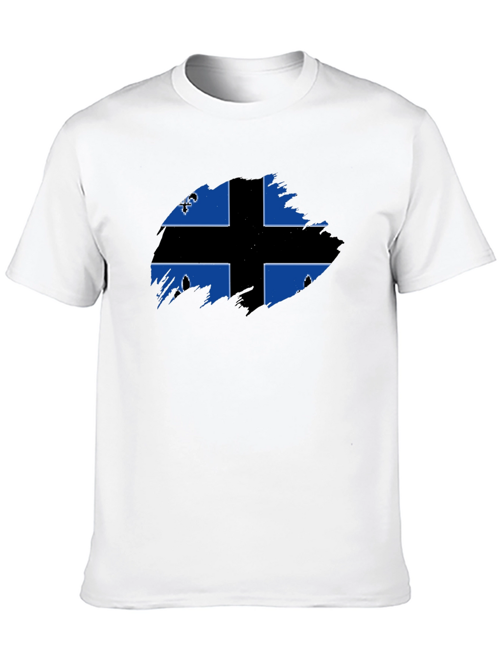 Quebec Flag T-Shirt - Black Graphic Tee
