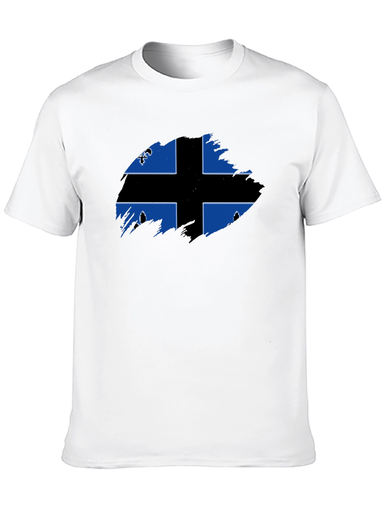 Quebec Flag T-Shirt - Black Graphic Tee
