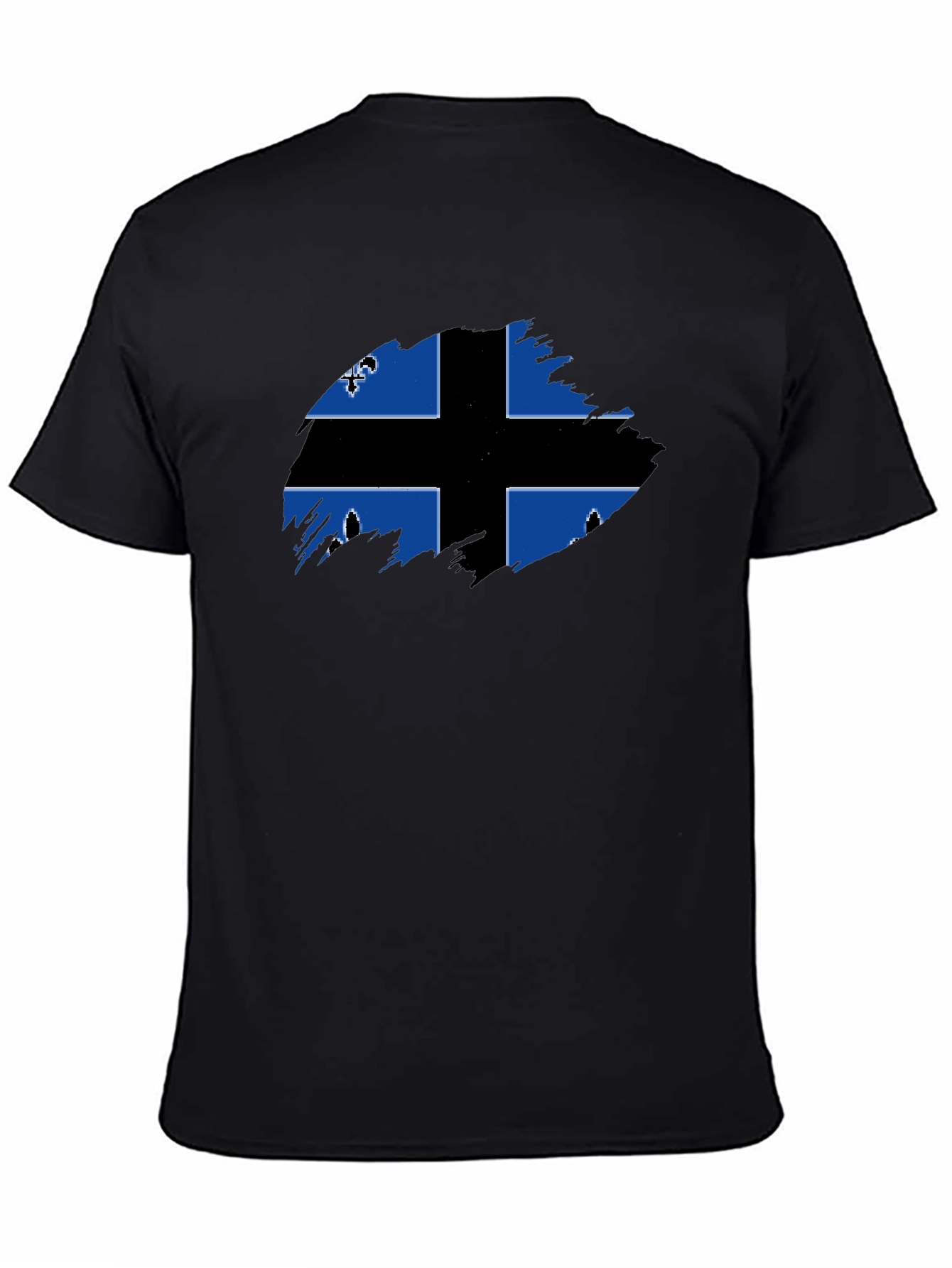 Quebec Flag T-Shirt - Black Graphic Tee