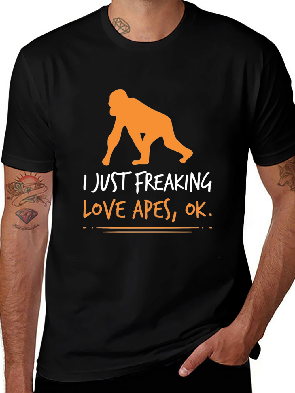 I Just Freaking Love Apes Graphic Tee
