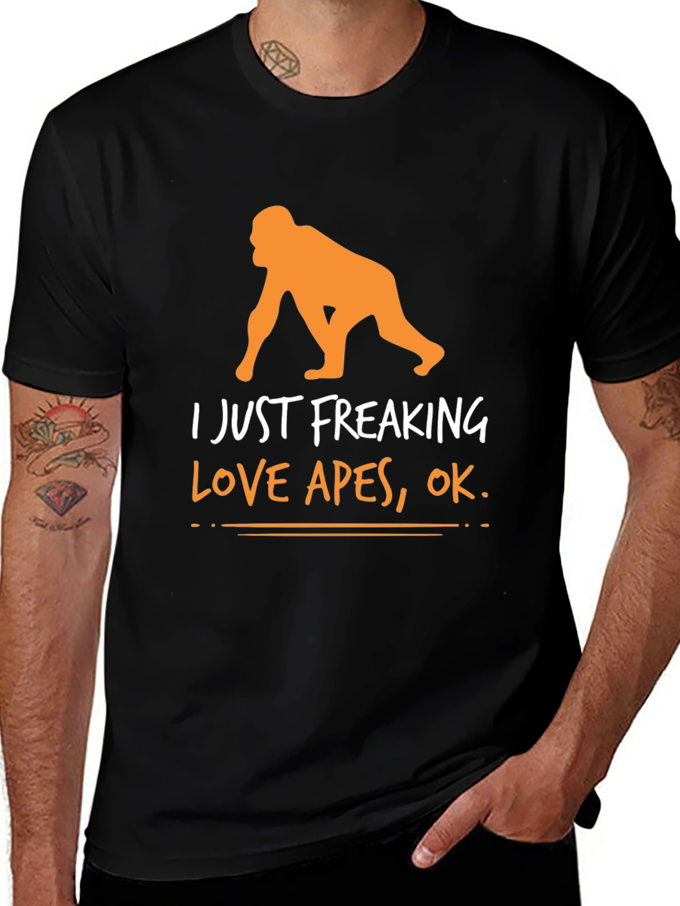 I Just Freaking Love Apes Graphic Tee