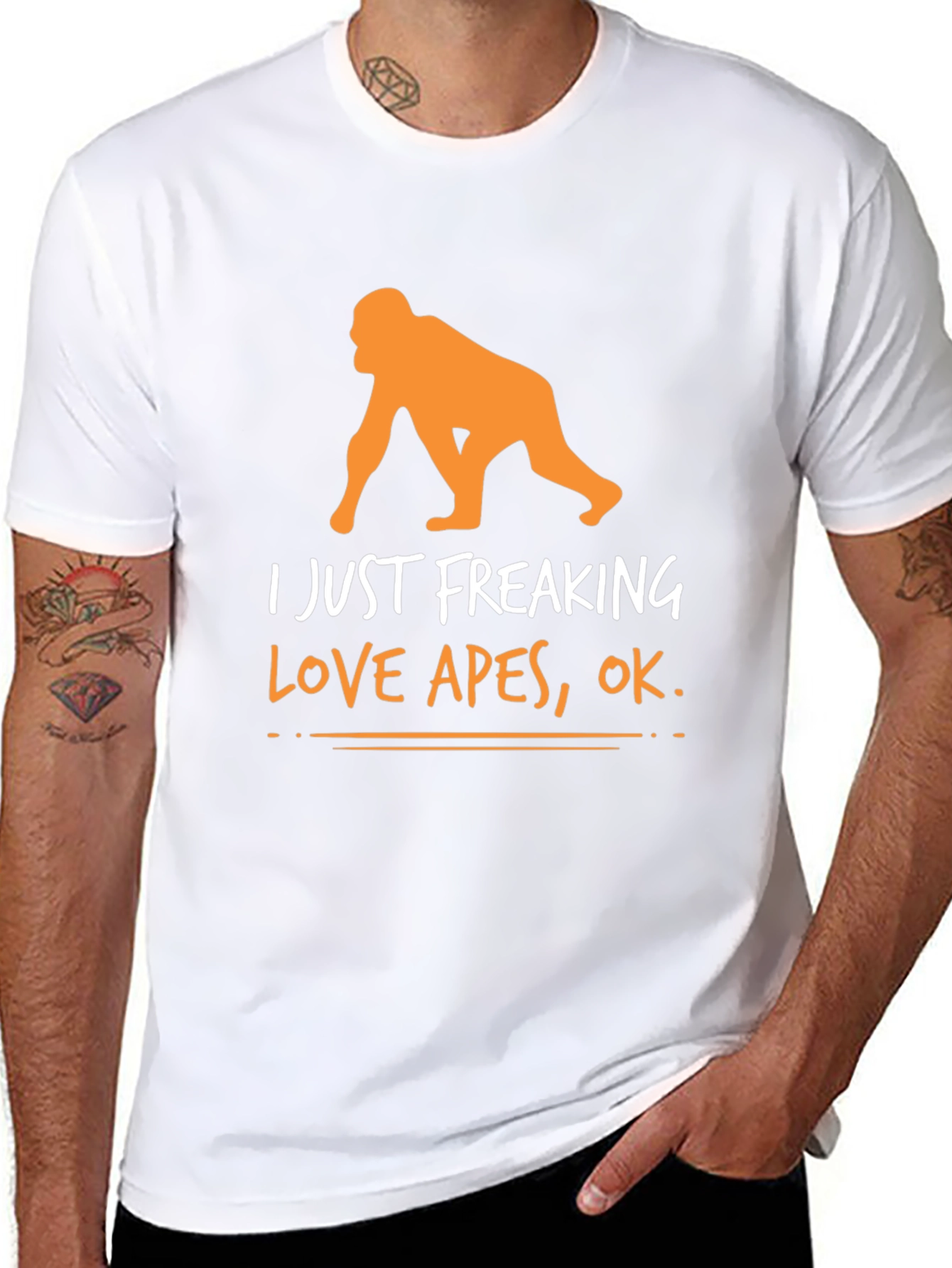 I Just Freaking Love Apes Graphic Tee