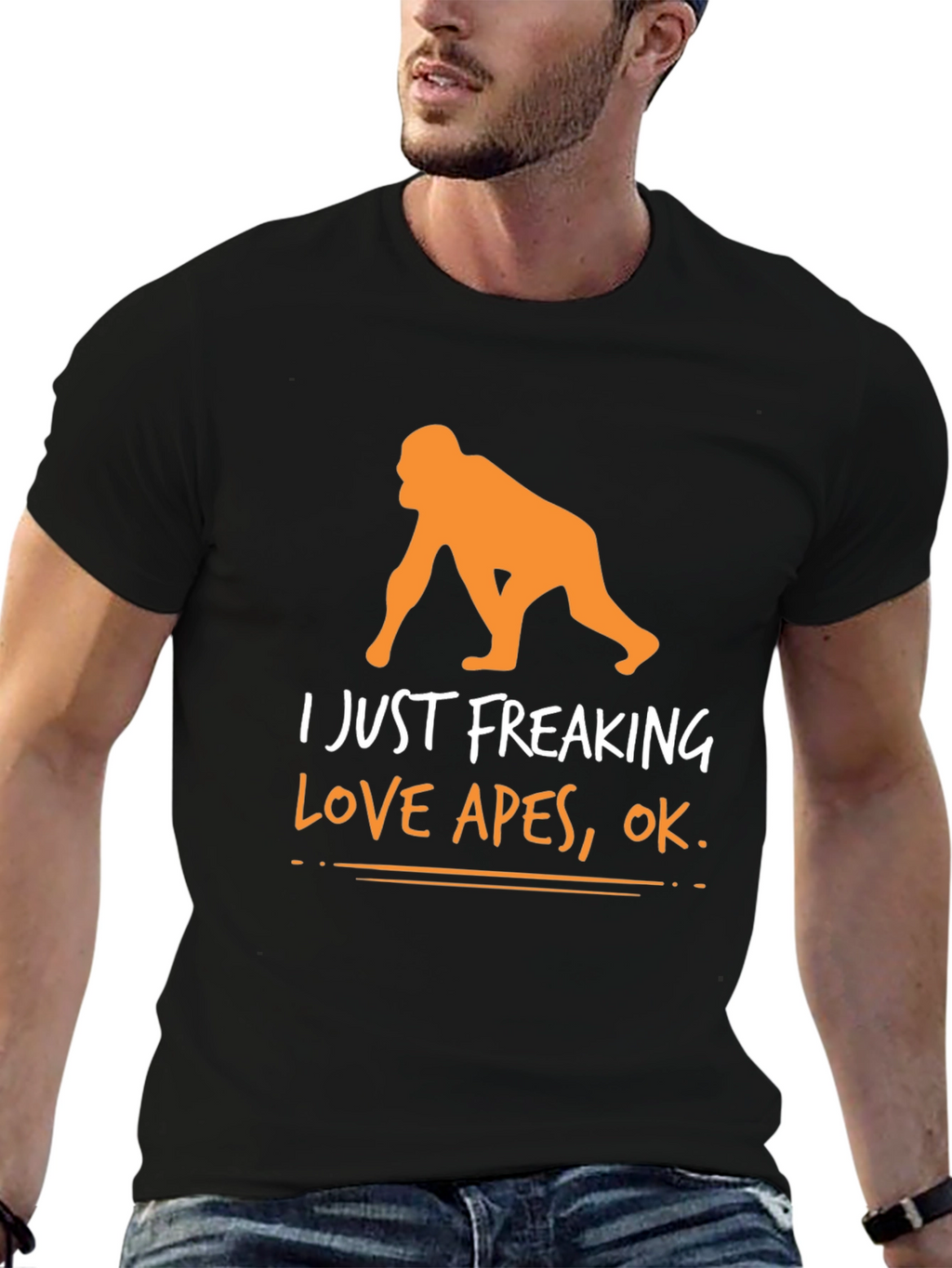 I Just Freaking Love Apes Graphic Tee