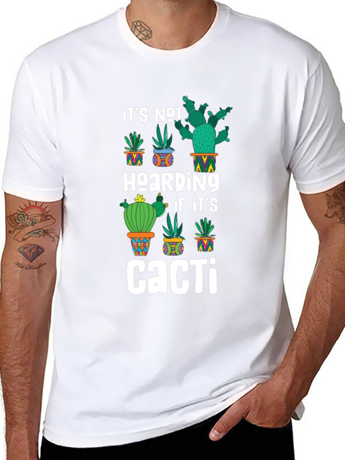 Cacti Hoarding T-Shirt - Funny Plant Lover Tee