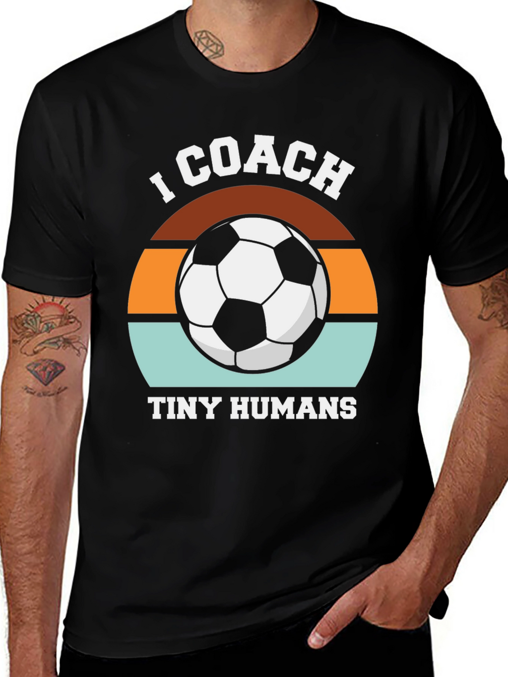 I Coach Tiny Humans Soccer T-Shirt