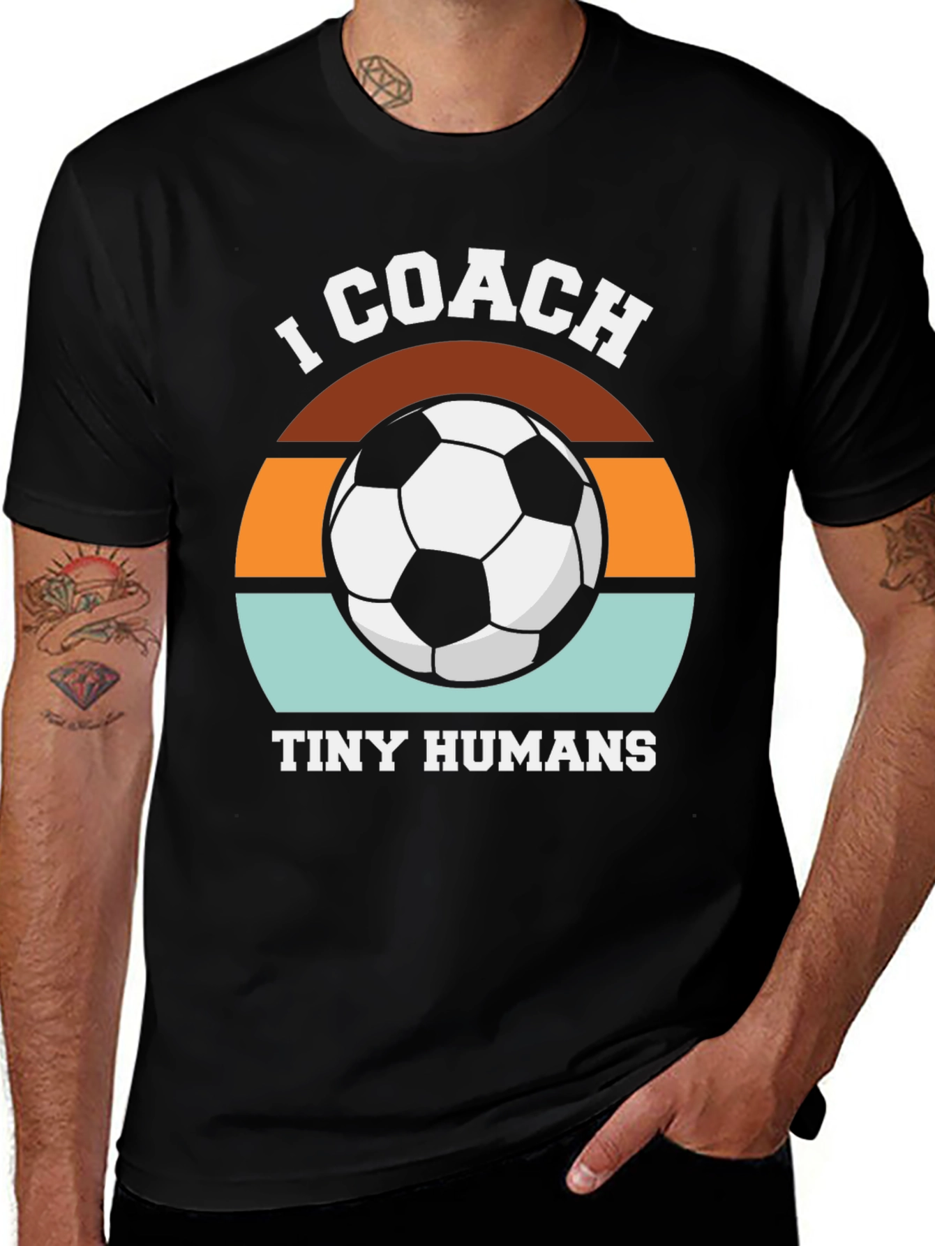 I Coach Tiny Humans Soccer T-Shirt