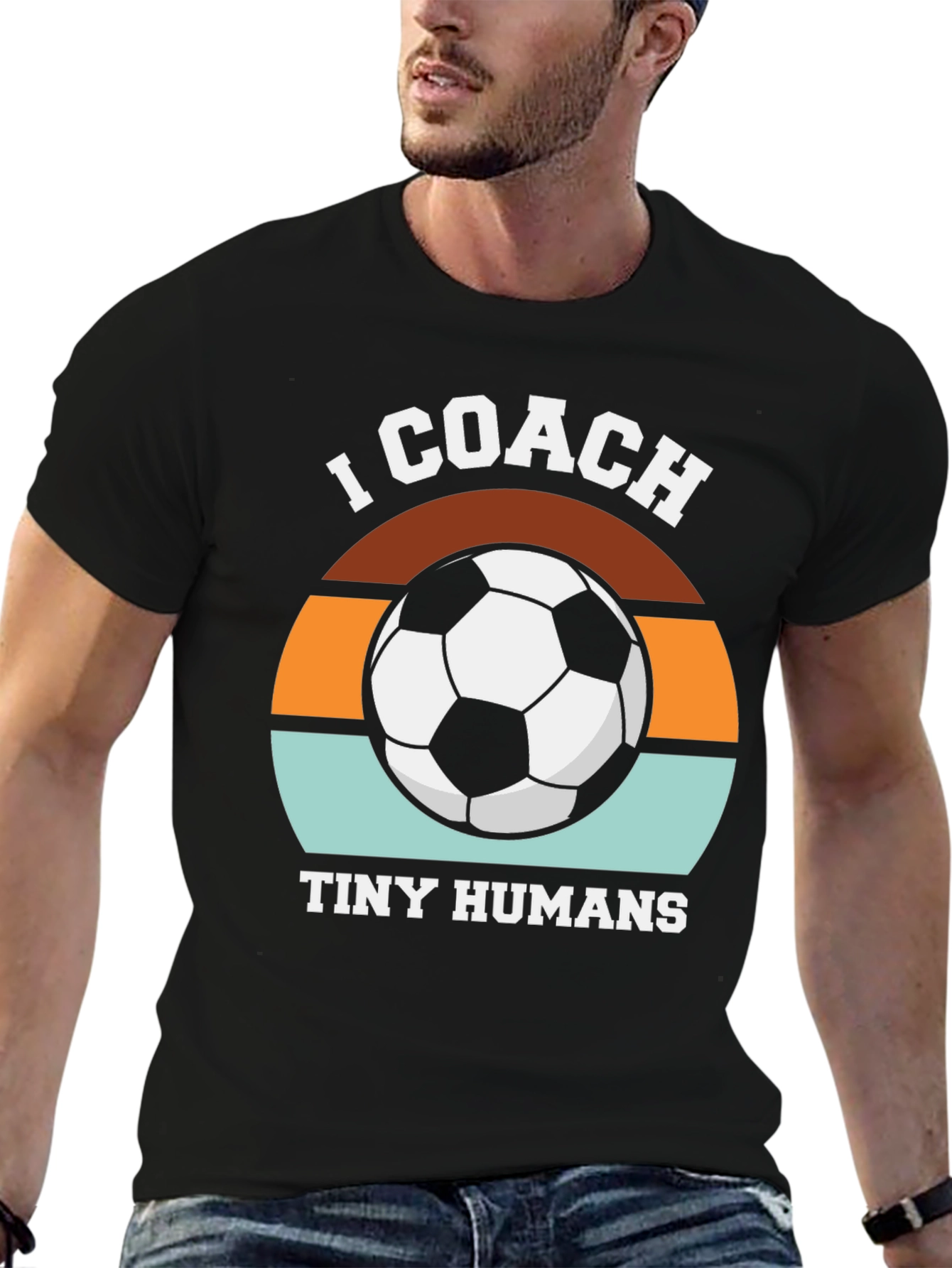 I Coach Tiny Humans Soccer T-Shirt