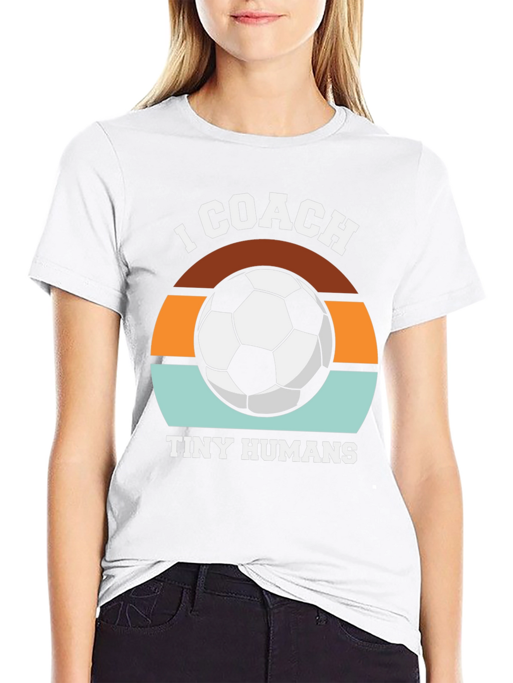 I Coach Tiny Humans Soccer T-Shirt
