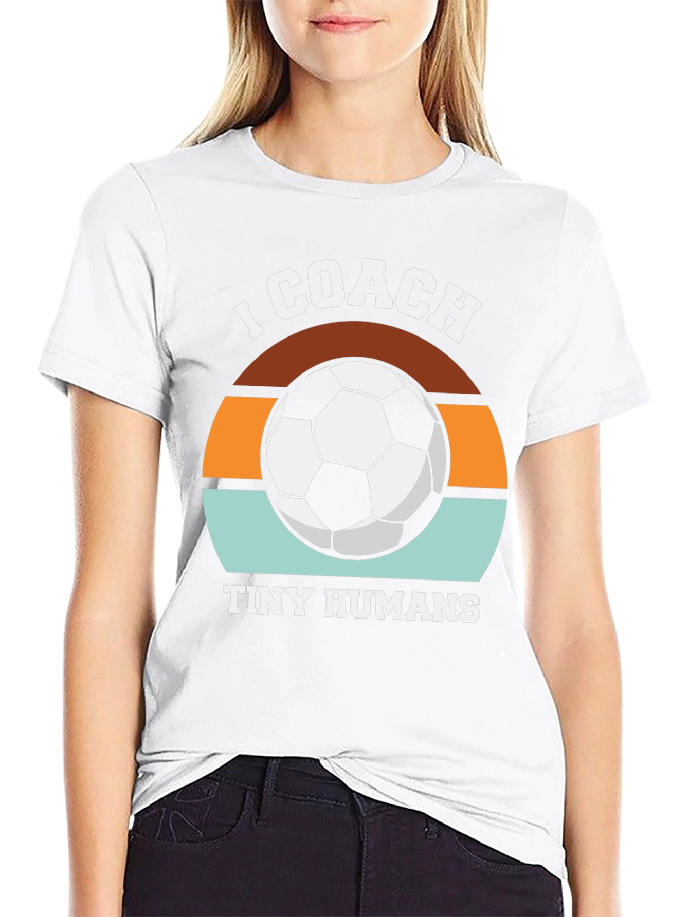 I Coach Tiny Humans Soccer T-Shirt