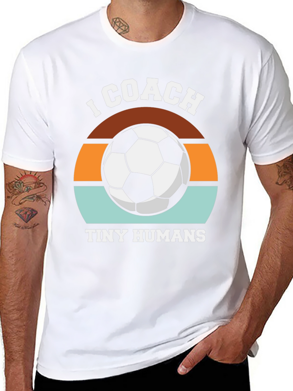 I Coach Tiny Humans Soccer T-Shirt