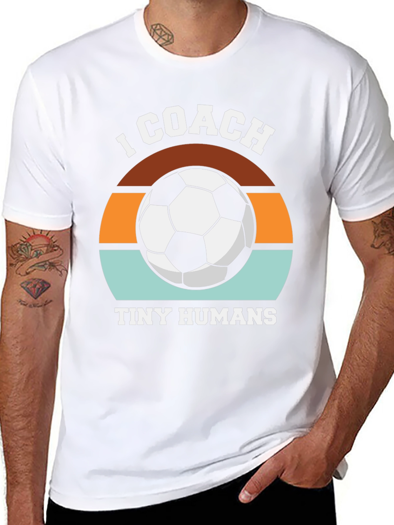 I Coach Tiny Humans Soccer T-Shirt