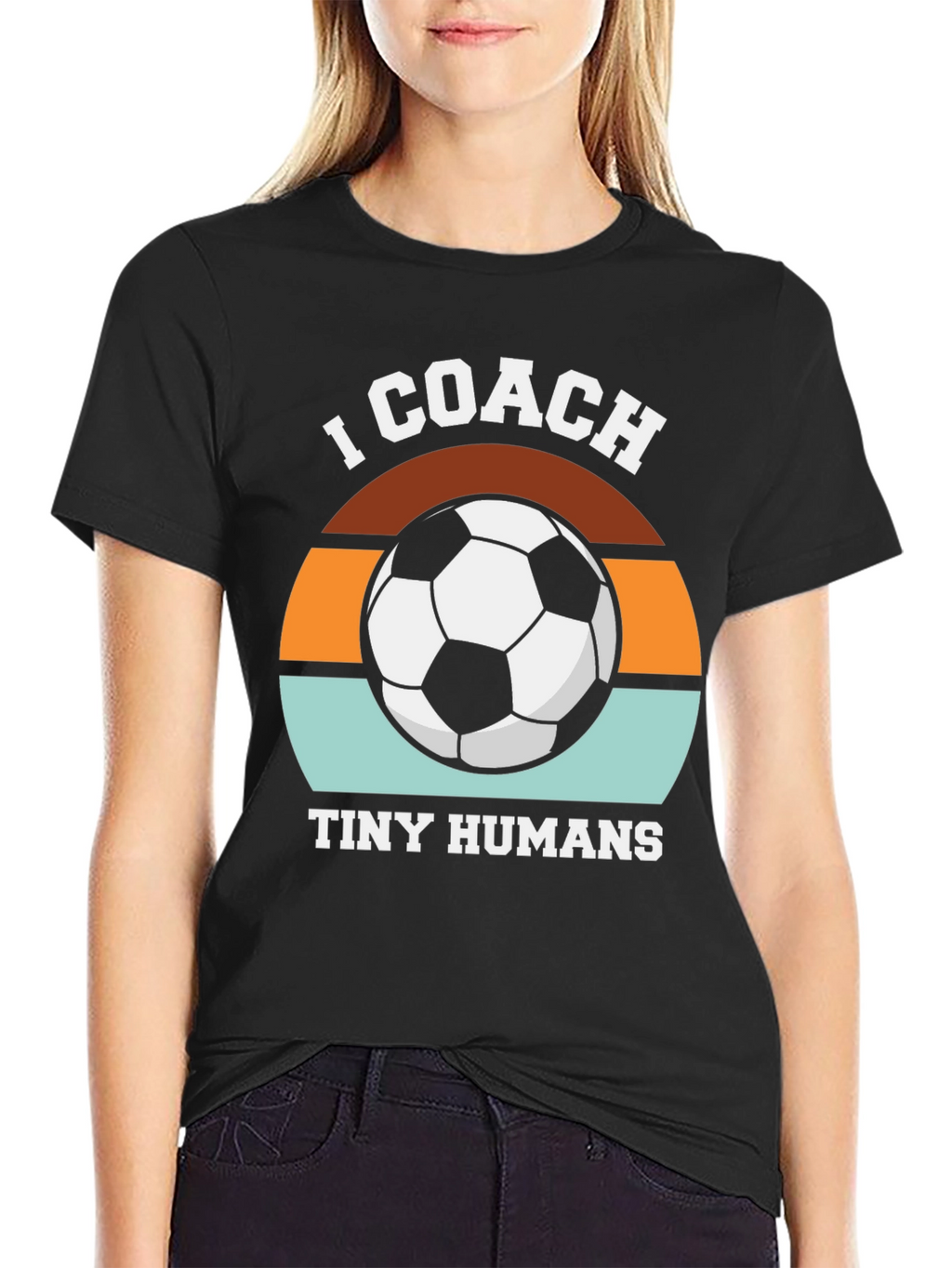 I Coach Tiny Humans Soccer T-Shirt