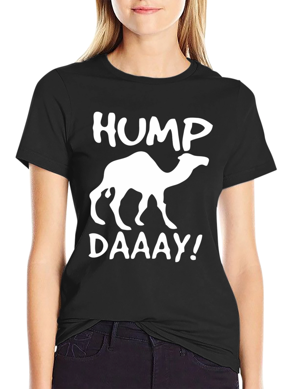 Hump Daaay! Camel T-Shirt - Black Cotton Tee