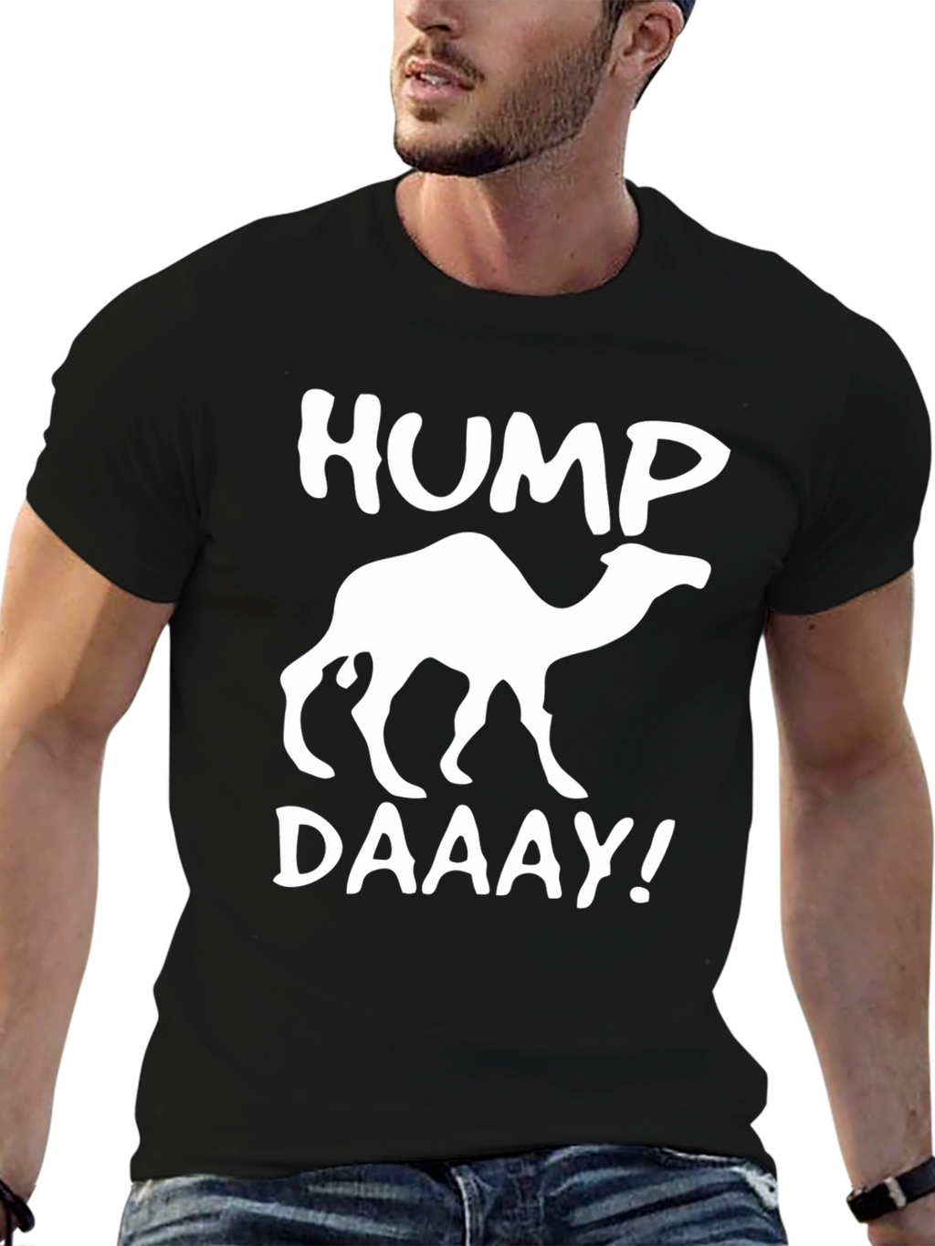 Hump Daaay! Camel T-Shirt - Black Cotton Tee
