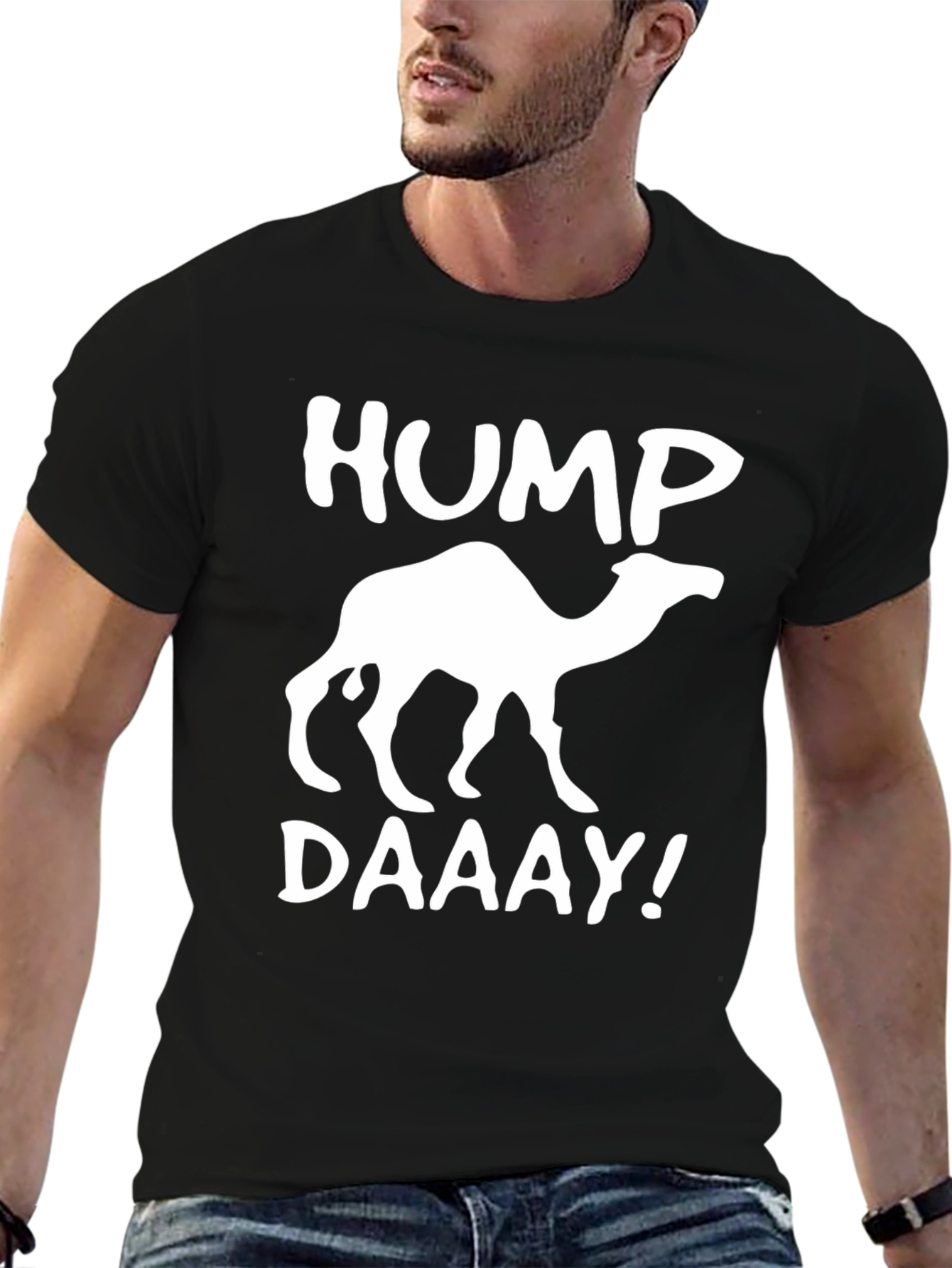 Hump Daaay! Camel T-Shirt - Black Cotton Tee