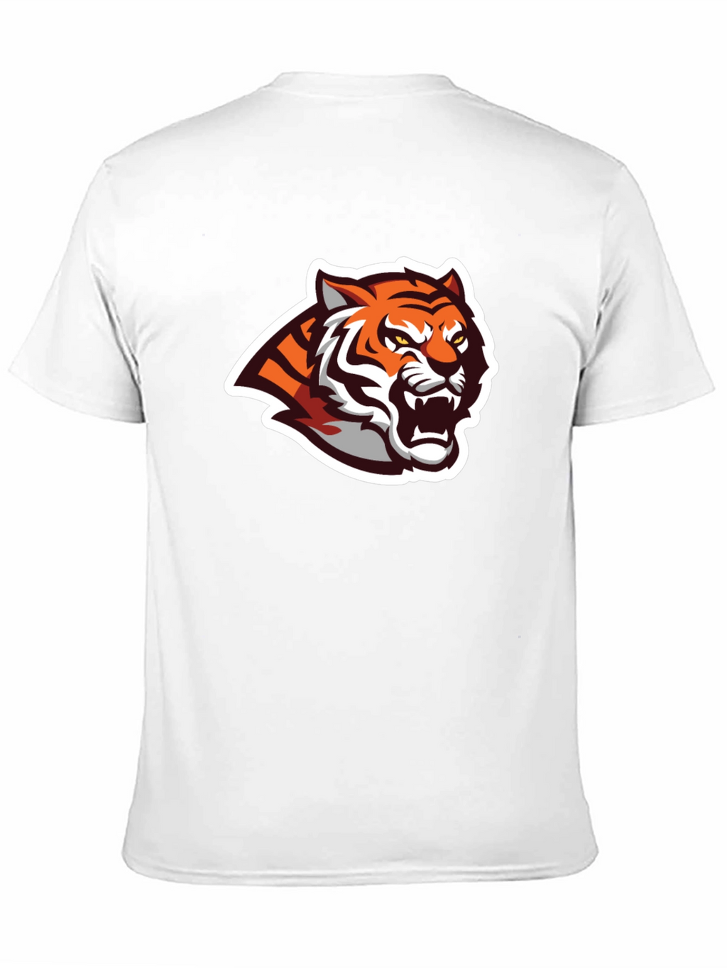 Black T-Shirt with Tiger Graphic